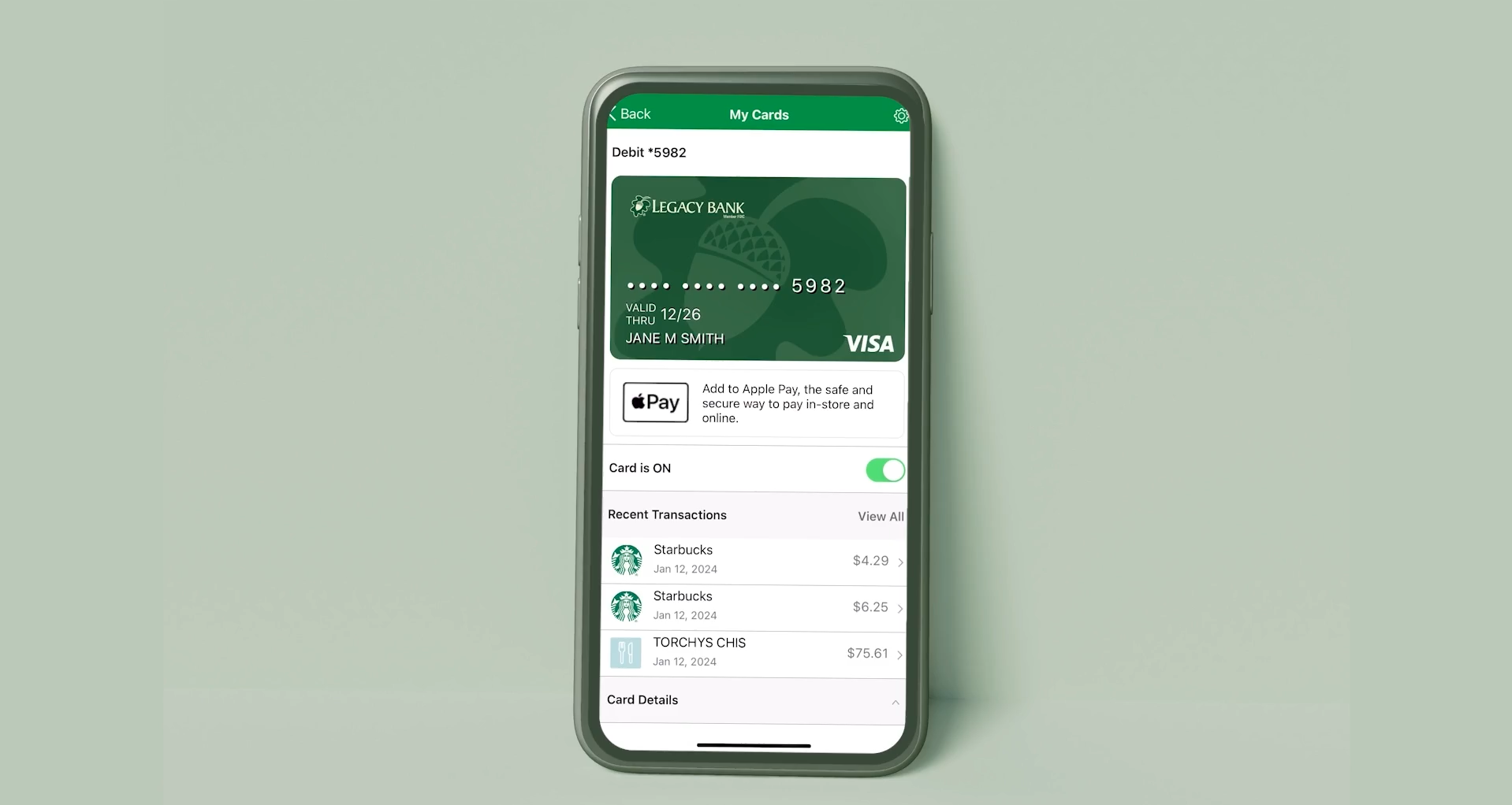 Card Management in Legacy Mobile